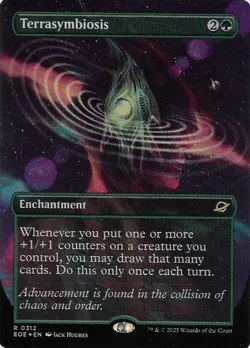 MTG - Terrasymbiosis *Borderless Foil* EOE Set. N/M - Image 1