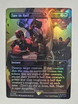 Saw in Half Foil MTG Secret Lair Nm English - Image 1