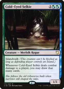 Cold-Eyed Selkie MP #172 Commander 2018 MTG - Image 1