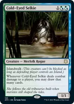 Cold-Eyed Selkie NM #183 Commander: Adventures in the Forgotten Realms MTG - Image 1