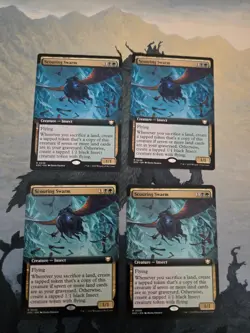 MTG EOC Scouring Swarm Extended Art NM x4 - Image 1