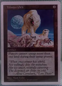 MTG Magic the Gathering: Winter Orb Fifth Edition Artifact - Image 1