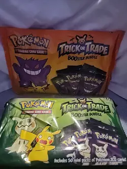 Pokemon TCG Trick or Trade Booster Bundle - 50 Packs & 40 Packs Lot Of 2 Sealed 820650852572 - Image 3
