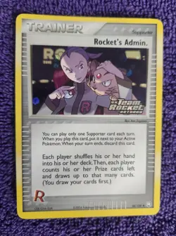 Rocket’s Admin. 86/109 Team Rocket Returns Stamped Reverse Holo Pokemon *NICE* - Image 1
