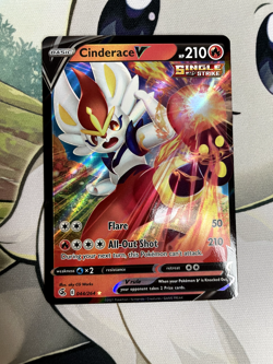 Pokemon TCG: Cinderace V 044/264 Swsh08: Fusion Strike Holo - Image 1