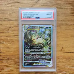 Pokemon Leafeon VSTAR Crown Zenith Galarian Gallery Full Alt Art #GG35 PSA 10 - Image 1