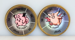 Hasbro 1999 Pokemon #35 Clefairy, #36 Clefable Battling Game Spinning Coins -4 - Image 1