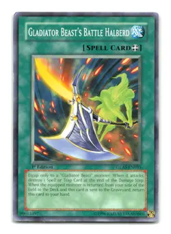 Gladiator Beast's Battle Halberd - GLAS-EN055 1st Edition - YuGiOh-LP - Image 1