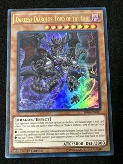 Yugioh Darkest Diabolos, Lord of the Lair SR06-EN001 1st Ed Ultra Rare Holo - Mp - Image 1