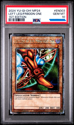 Yugioh PSA 10 LEFT LEG OF THE FORBIDDEN ONE MP24-EN003 25TH ANNIVERSARY QCR - Image 1