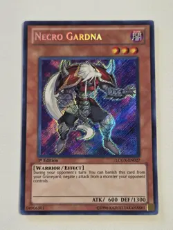 Necro Gardna LCGX-EN027 1st Edition Secret Rare Yugioh Legendary Collection 2 - Image 1