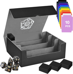 Trading Card Storage Box for Mtg/Tcg/Yugioh, Commander Deck Case Fits 2000+ Card - Image 1