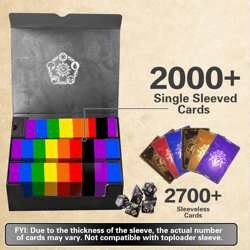 Trading Card Storage Box for Mtg/Tcg/Yugioh, Commander Deck Case Fits 2000+ Card - Image 2