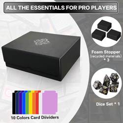 Trading Card Storage Box for Mtg/Tcg/Yugioh, Commander Deck Case Fits 2000+ Card - Image 4