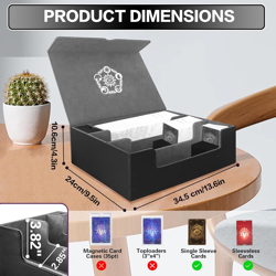 Trading Card Storage Box for Mtg/Tcg/Yugioh, Commander Deck Case Fits 2000+ Card - Image 5
