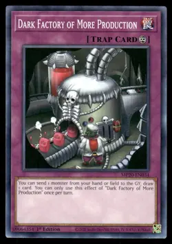 Yugioh TCG Dark Factory of the More Production 2020 1st Edition - Image 1
