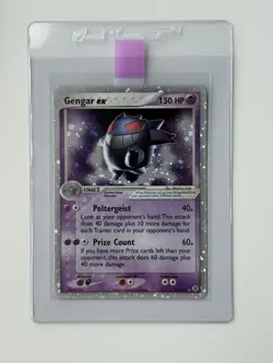 2004 Pokemon EX Fire Red & Leaf Green Gengar EX 108/112 Holo Rare Card TCG - Image 1