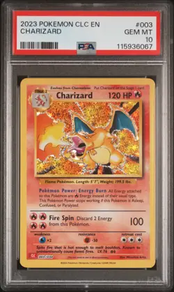 PSA 10 Charizard #003 2023 Pokemon CLC Classic Card Game 115936067 - Image 1