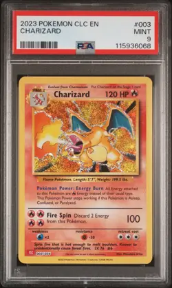 PSA 9 Charizard #003 2023 Pokemon CLC Classic Card Game 115936068 - Image 1