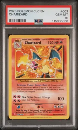 PSA 10 Charizard #003 2023 Pokemon CLC Classic Card Game 115936066 - Image 1