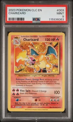 PSA 9 Charizard #003 2023 Pokemon CLC Classic Card Game 115936063 - Image 1