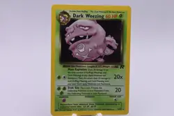 Dark Weezing 14/82 Team Rocket Holo Vintage Pokemon Card - Image 1