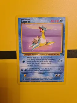 Lapras 25/62 Original Fossil Set Non Holo Pokemon Card 1999 NM Near Mint - Image 1