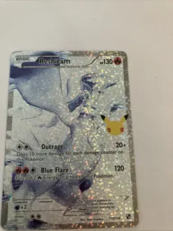 Pokemon TCG Reshiram Celebrations Classic Collection Holo Ultra Rare Card - Image 1