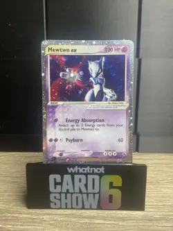 Pokemon Mewtwo EX TCG Holo Ultra Rare Card 101/109 Ruby and Sapphire 2003 - Image 1