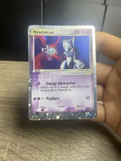 Pokemon Mewtwo EX TCG Holo Ultra Rare Card 101/109 Ruby and Sapphire 2003 - Image 2