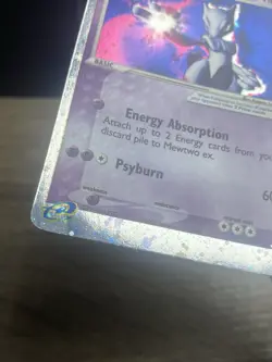 Pokemon Mewtwo EX TCG Holo Ultra Rare Card 101/109 Ruby and Sapphire 2003 - Image 4