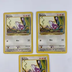 Pokemon Card - Rattata - Base Set (Shadowless) 61/102 - 5 cards - Image 4