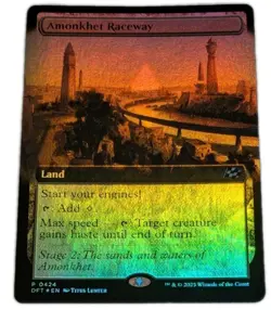 Amonkhet Raceway 0424 Extended Art Foil Promo Aetherdrift DFT MTG Magic - Image 1