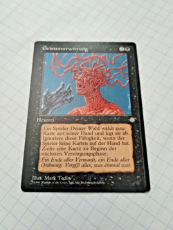 MTG Mind Ravel (Geistesverwirrung) Miscut Ice Age Reg. -Bit of Edge Wear - Pics - Image 2