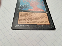 MTG Mind Ravel (Geistesverwirrung) Miscut Ice Age Reg. -Bit of Edge Wear - Pics - Image 4