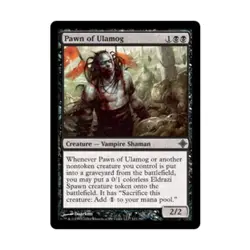 WOTC MtG Rise of the Eldrazi Pawn of Ulamog (U) EX - Image 1