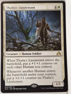 Thalia's Lieutenant - Shadows over Innistrad - Magic the Gathering MTG Nice! - Image 1