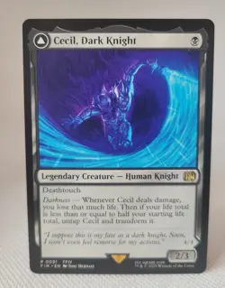 MTG Final Fantasy Rare #0091 Cecil The Dark Knight - Image 1