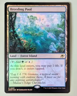 Breeding Pool - Edge of Eternities #251 Foil Rare - Mint, Pack Fresh - MtG - Image 1