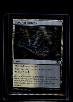MTG Scoured Barrens #263 Land Foil Aetherdrift - Image 1