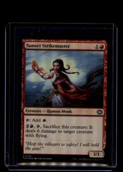 MTG Sunset Strikemaster #126 Uncommon Foil Tarkir: Dragonstorm - Image 1