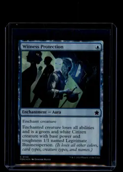 MTG Witness Protection #168 Common Foil Foundations - Image 1