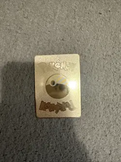 Pokemon Charizard DX 52/100 Gold Metal Pokemon Card Max Wildfire HP500 - Image 2