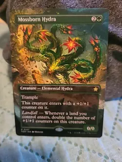 MTG FDN Mossborn Hydra (Borderless) #337 Foundations Regular - Image 1