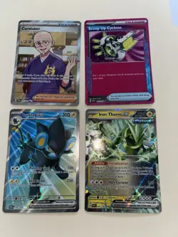 Twilight Masquerade Pokemon Caretaker Luxray Iron Thorns EX Scoop Cyclone Holo - Image 1