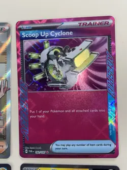 Twilight Masquerade Pokemon Caretaker Luxray Iron Thorns EX Scoop Cyclone Holo - Image 3