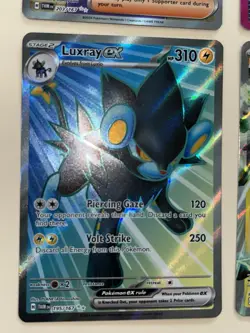 Twilight Masquerade Pokemon Caretaker Luxray Iron Thorns EX Scoop Cyclone Holo - Image 4