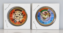 Hasbro 1999 Pokemon #56 Mankey, #83 Farfetch'd Battling Game Spinning Coins -20 - Image 1
