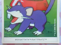 RATTATA #19 - DUNKIN BOOMER 2000 - CARTE POKEMON - TRES BON ETAT - Image 3