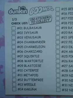 RATTATA #19 - DUNKIN BOOMER 2000 - CARTE POKEMON - TRES BON ETAT - Image 5